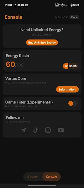 Screenshot of GVR Game Booster Speed Boost